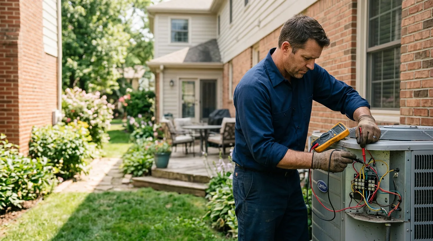 HVAC technician working near Luxor, PA